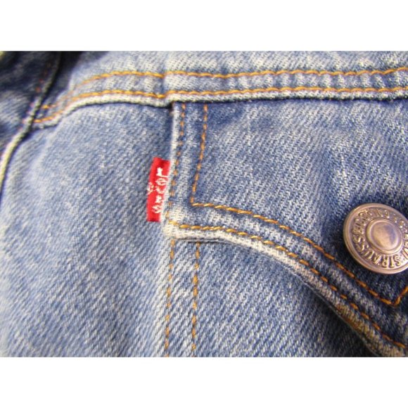 LEVI'S Women's Trucker Jean Jacket LL1310 Snaps Up Size Large - Picture 5 of 9